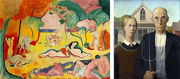Examples of Modernist paintings