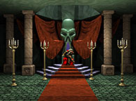 Dracula's throne room in Castlevania: Symphony of the Night (PlayStation 1)