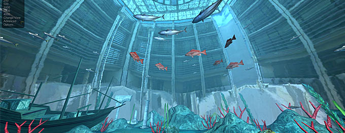 A WebGL experiment that recreates an aquarium